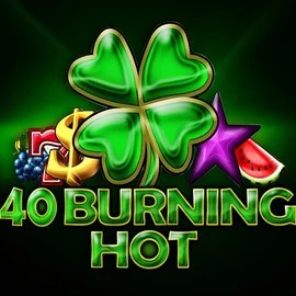 40 Burning Hot slot logo by Amusnet Interactive at Rocket Casino