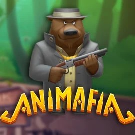 Animafia slot logo by Peter & Sons at Rocket Casino