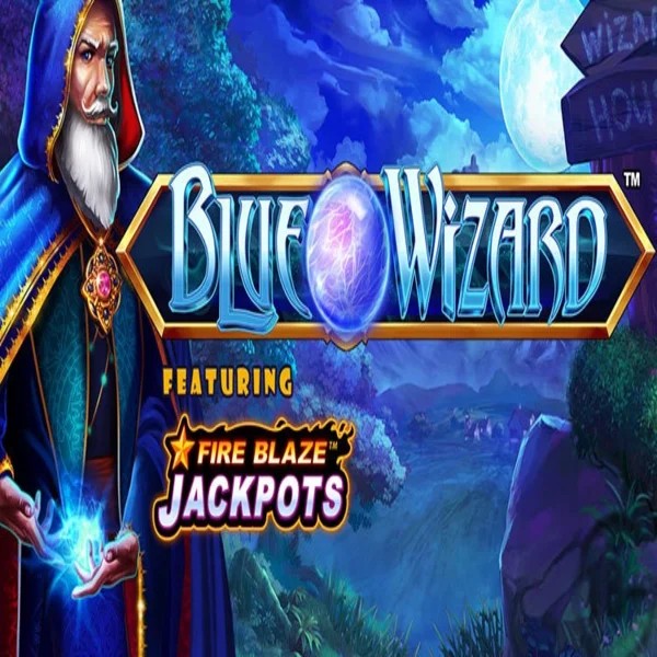 Play Blue Wizard Fire Blaze Jackpots slot by Rarestone Gaming on rocketcasinoo.com