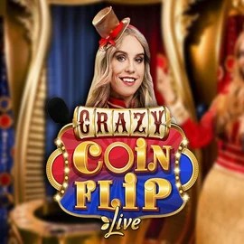 Live Casino logo of Crazy Coin Flip from Evolution at Rocket Casino