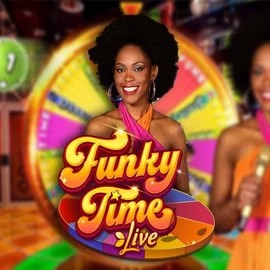 Official Live Casino logo: Funky Time by Evolution at Rocket Casino