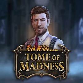 Slots logo of Tome of Madness from Play'n GO at Rocket Casino
