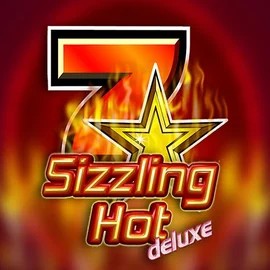 Sizzling Hot Deluxe slot logo by Novomatic at Rocket Casino