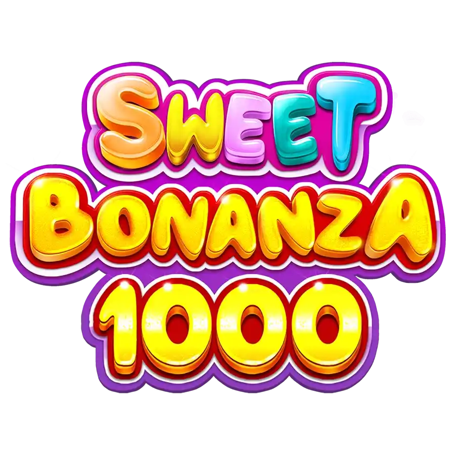 Sweet Bonanza 1000 slot logo by Pragmatic Play at Rocket Casino