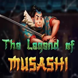 The Legend of Musashi slot logo by Peter & Sons at Rocket Casino